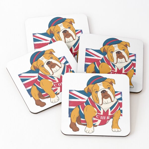 Item preview, Funny English Bulldog King III Mens Charles British Flag designed and sold by pipsmerch.