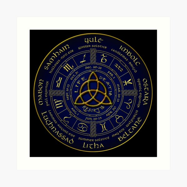 Pagan wheel of the year Art Print