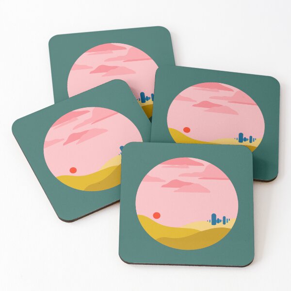 Item preview, Abstract sunset in the desert designed and sold by MurakamiFanatic.