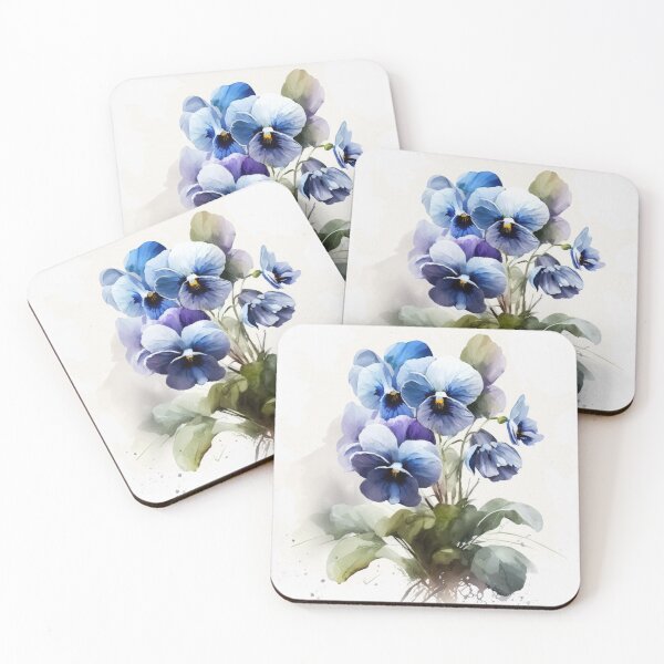 Item preview, Blue Violas  designed and sold by Vanover Designs.