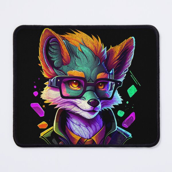 Item preview, Hipster Fox Modern Futuristic Furry designed and sold by WhistlingSnail.