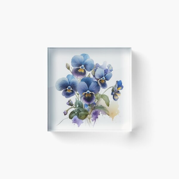 Item preview, Blue Violas  designed and sold by Vanover Designs.