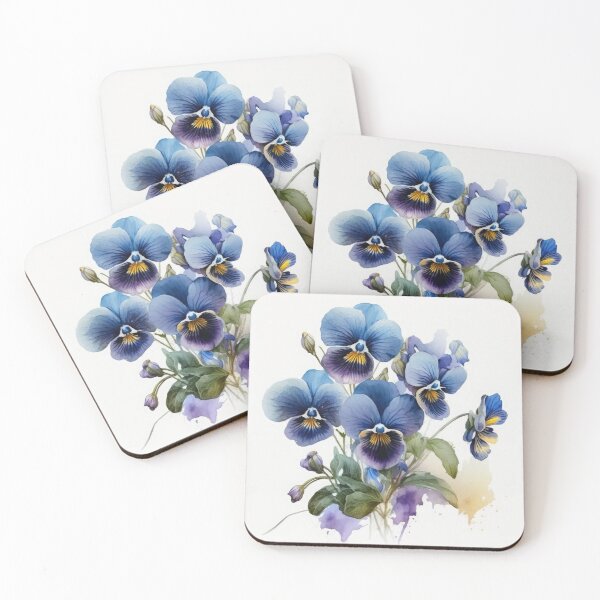Item preview, Blue Violas  designed and sold by Vanover Designs.