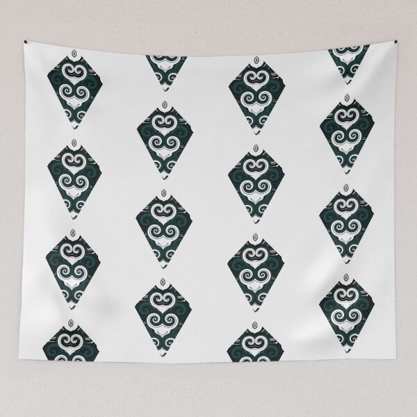 Item preview, Diamond and curls dark green designed and sold by FlossOrFi.