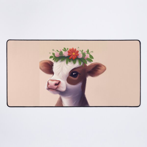 Artikelvorschau, Babykuh mit Blumenkrone entworfen und verkauft von orchidgd.