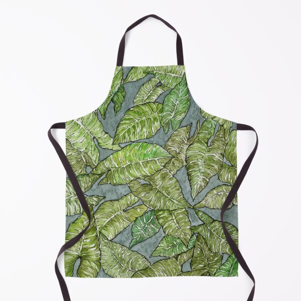 Item preview, Colocasia Leaves Pattern designed and sold by Mugdha Kakade Studio.