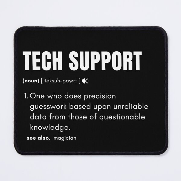 Item preview, Tech Support Definition Funny Computer Nerd designed and sold by CuteLovelyDesigns.