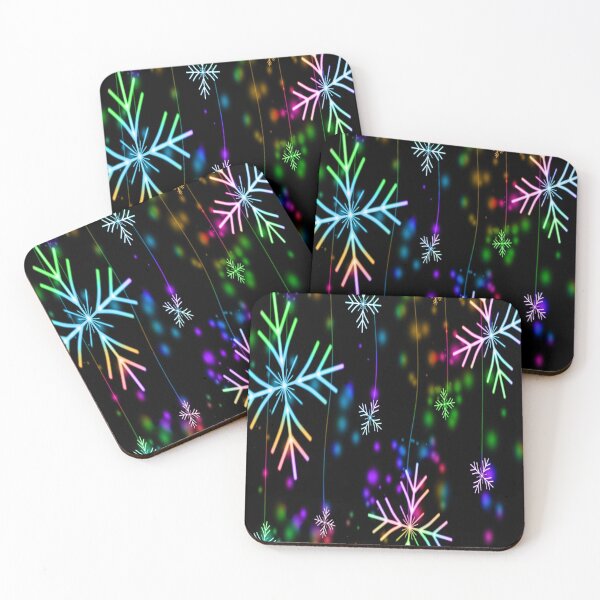 Item preview, Xmas Snowflakes Rainbow Colour designed and sold by leen12 Art Designs Prints.