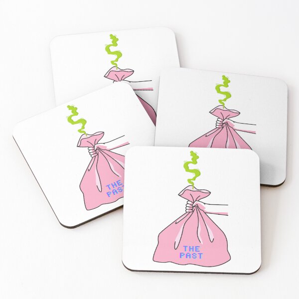 Item preview, Throw the past away to the bin silly trash pink aesthetic designed and sold by FRH Design ⭐⭐⭐⭐⭐.