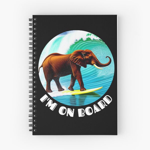 Artikelvorschau, Elefanten-Surfer an Bord entworfen und verkauft von FlowingMovement.