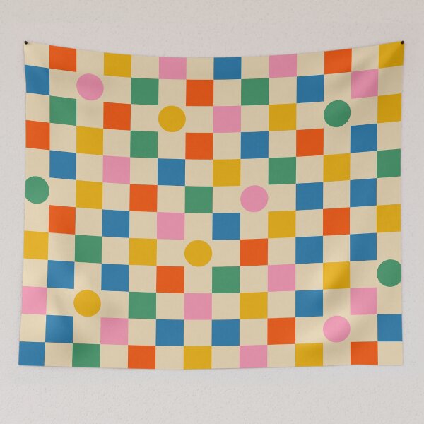 Item preview, Checks and Dots Colorful Pop Checked Pattern designed and sold by kierkegaard.