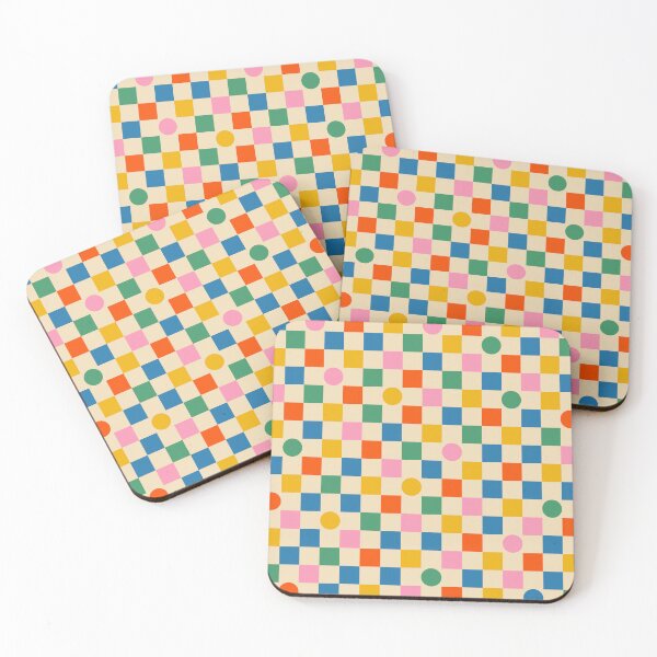 Item preview, Checks and Dots Colorful Pop Checked Pattern designed and sold by kierkegaard.