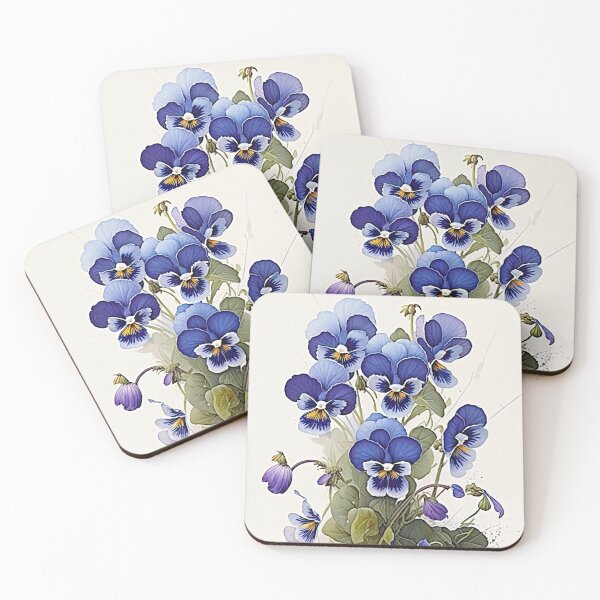 Item preview, Blue Violas  designed and sold by Vanover Designs.