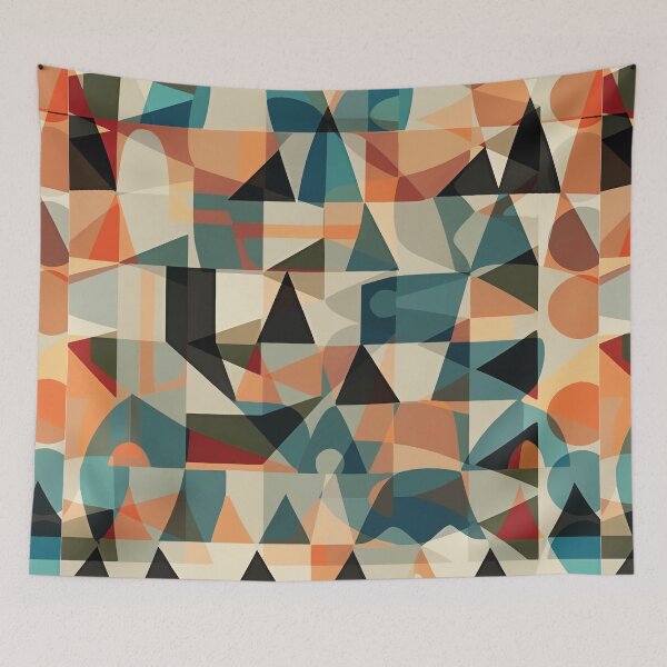 Item preview, Mcm 057 - triángulos abstractos - (multicolor) designed and sold by leartset.