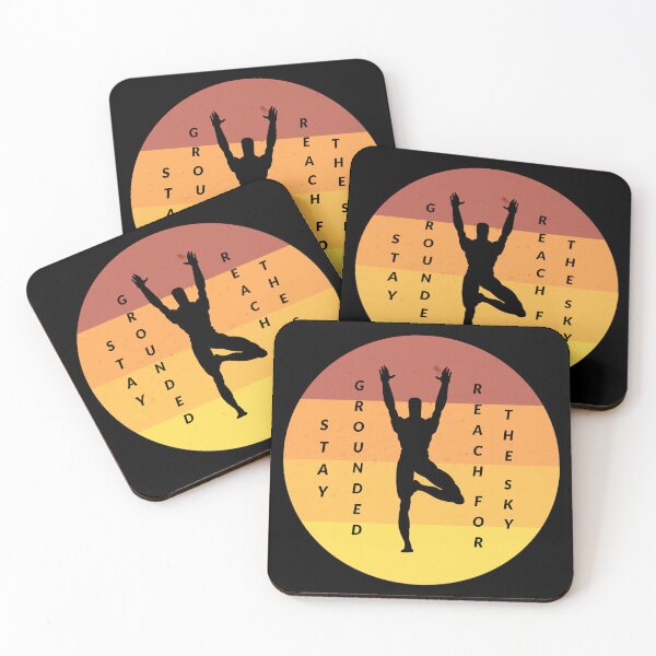 Item preview, Sunset Tree Pose Yoga Design - Stay Grounded, Reach for the Sky designed and sold by SimpliText.