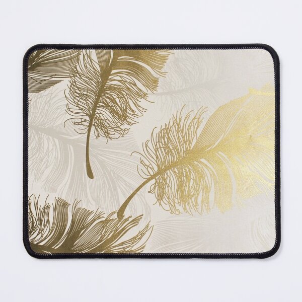 Item preview, Gold feather pattern designed and sold by HalcyonFairy.