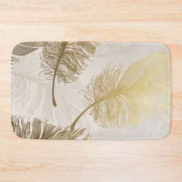Item preview, Gold feather pattern designed and sold by HalcyonFairy.