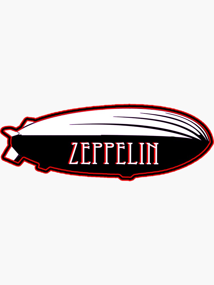 "Zeppelin B&W" Sticker For Sale By Cloud7Stickers . | Redbubble