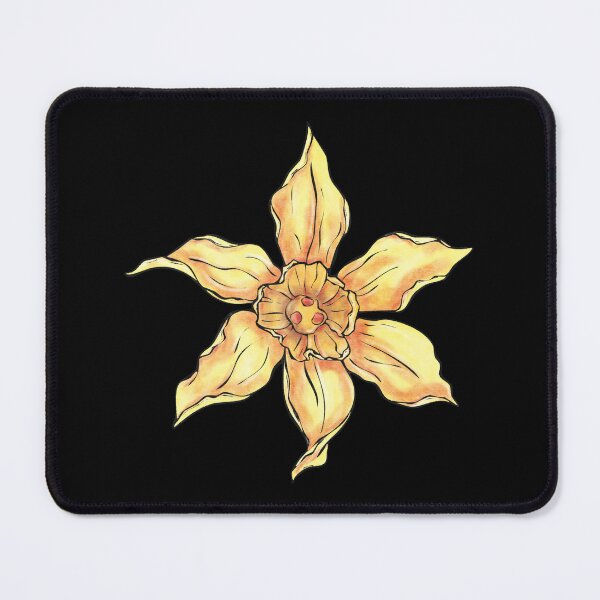 Item preview, Gold yellow watercolor daffodil, march month birth flower designed and sold by NadiaChevrel.