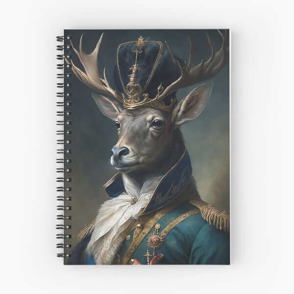 Item preview, DEER Portrait, Imperial Pet Portrait, Renaissance Animal Painting,  Pet Lover Gif, AI art, Print Art designed and sold by XIX361ART.