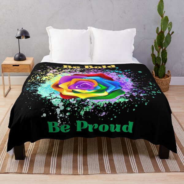Item preview, Be bold be proud rainbow rose designed and sold by courtney petersen.