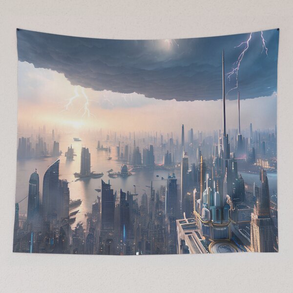 Item preview, Illuminate Your World with a Clean and Bright Sky City designed and sold by D3monic.