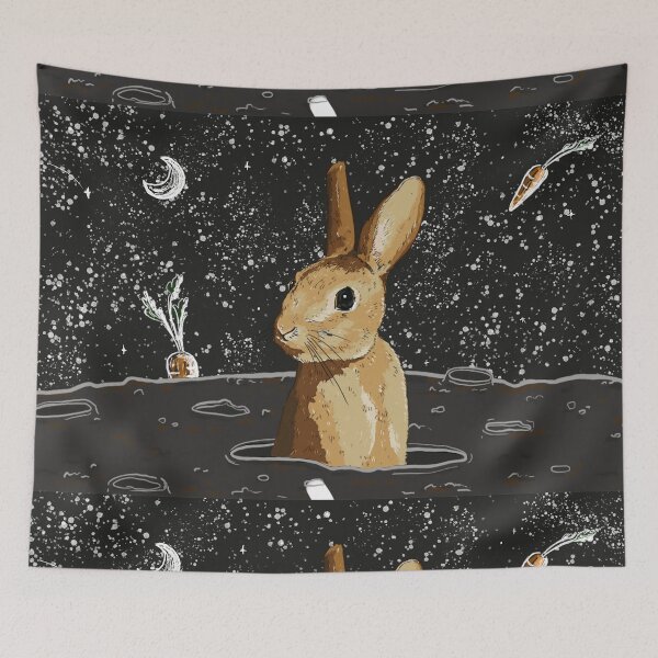 Item preview, Rabbit in space designed and sold by kukkaihk.