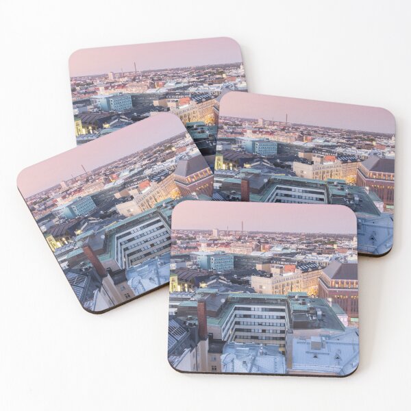 Item preview, Twilight over Helsinki rooftops designed and sold by yhelfman.