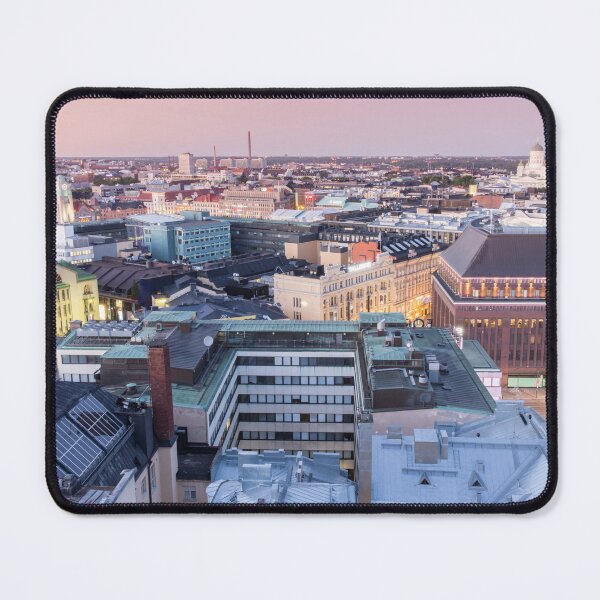 Item preview, Twilight over Helsinki rooftops designed and sold by yhelfman.