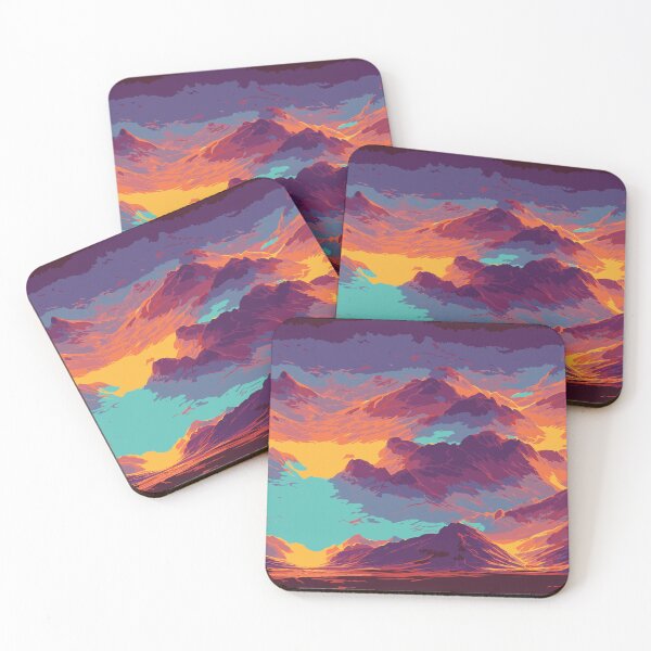 Item preview, Vintage Abstract Mountain Illustration:- Abstract Landscape Illustration of Mountain Scenery designed and sold by typoinspired.