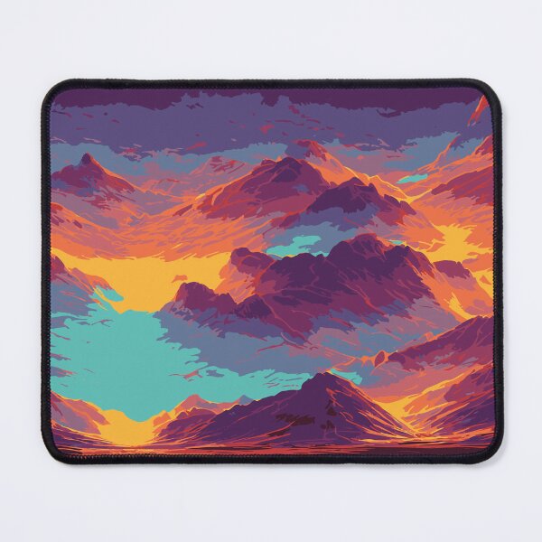 Item preview, Vintage Abstract Mountain Illustration:- Abstract Landscape Illustration of Mountain Scenery designed and sold by typoinspired.