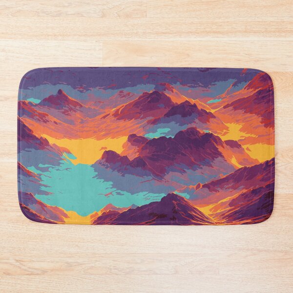 Item preview, Vintage Abstract Mountain Illustration:- Abstract Landscape Illustration of Mountain Scenery designed and sold by typoinspired.
