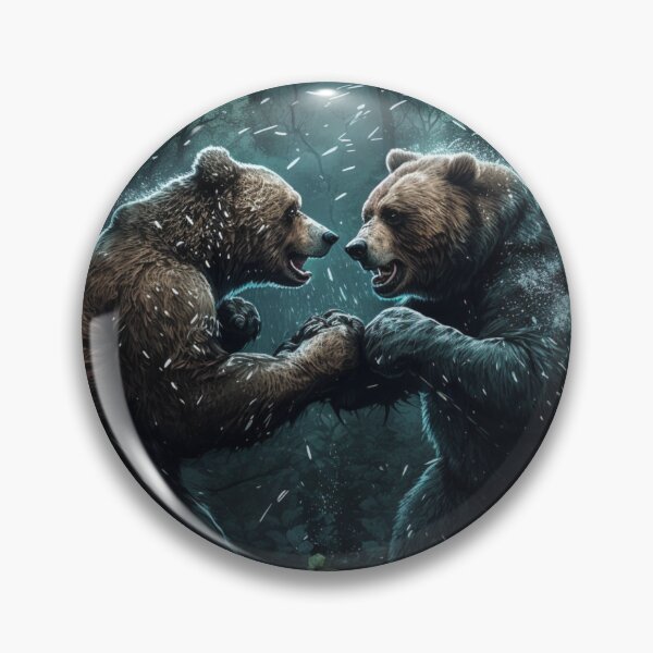 Item preview, Grizzly bears in a forest designed and sold by SamarK99.