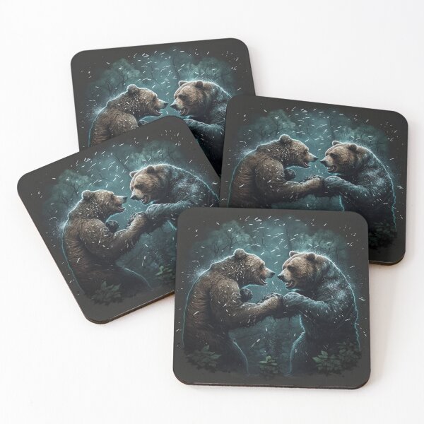 Item preview, Grizzly bears in a forest designed and sold by SamarK99.