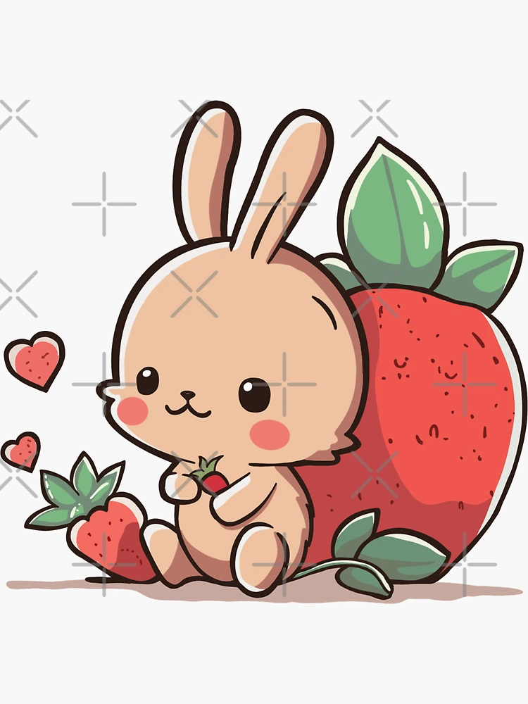 Strawbunny Adult Baby Bottle Kawaii Cute Strawberry Bunnies Kawaii