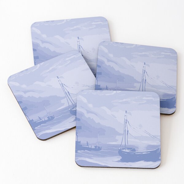 Item preview, Abstract Seascape Illustration:- Abstract Seascape Wall Art-Abstract Sea Painting designed and sold by typoinspired.