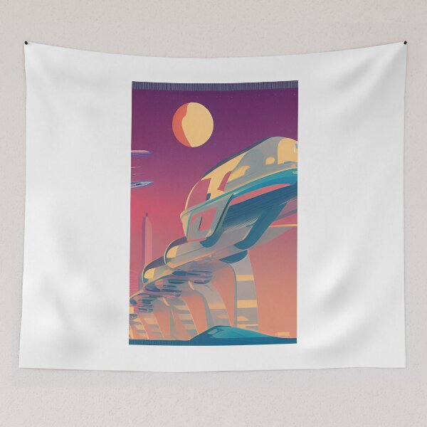 Item preview, Abstract futuristic and extraterrestrial artprint  designed and sold by Stitch05.