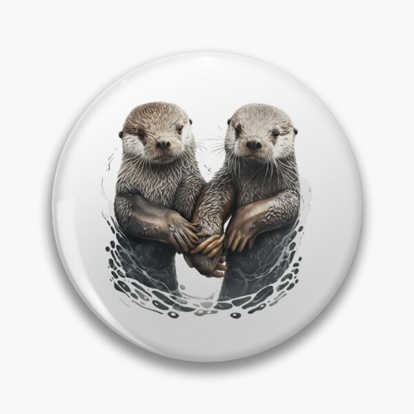 Item preview, Significant Otters - Otters Holding Hands designed and sold by DOPANDA ..