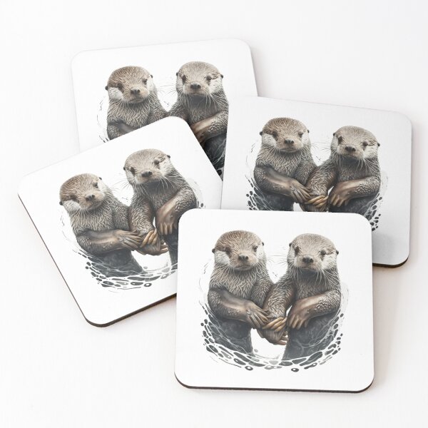 Item preview, Significant Otters - Otters Holding Hands designed and sold by DOPANDA ..
