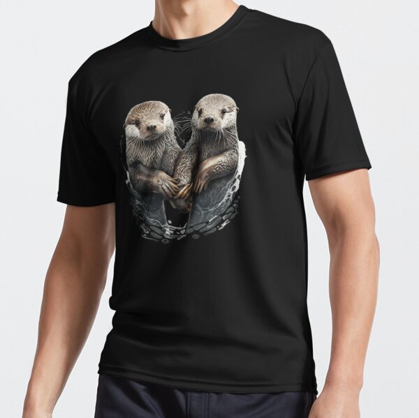 Man Navy T-Shirt Significant Otter - Wooop Art Shop 