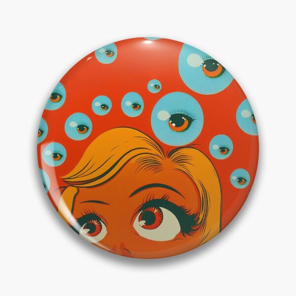 Item preview, Vintage Eyeball Horror Art designed and sold by TheJadeCat.