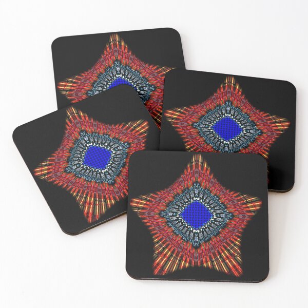 Item preview, Blue Centered Red Star Illusion designed and sold by PPPimp.