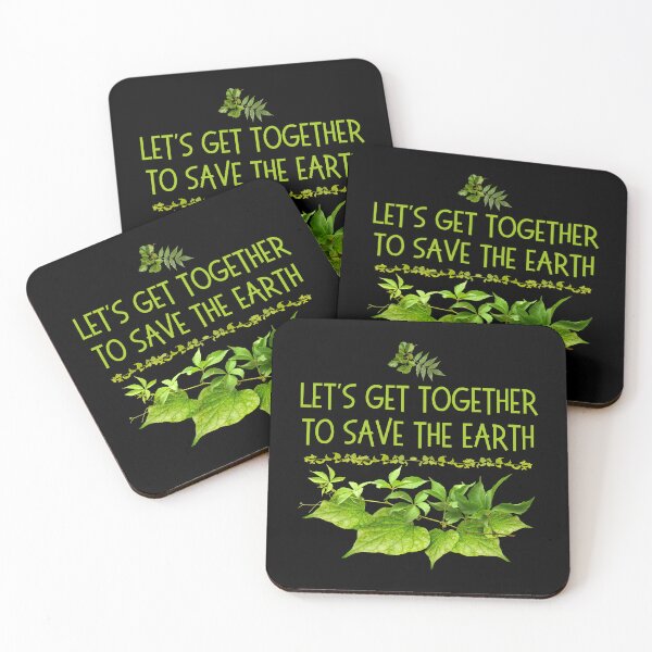 Item preview, Let's Get Together To Save The Earth Green Design designed and sold by EarthArtDesigns.