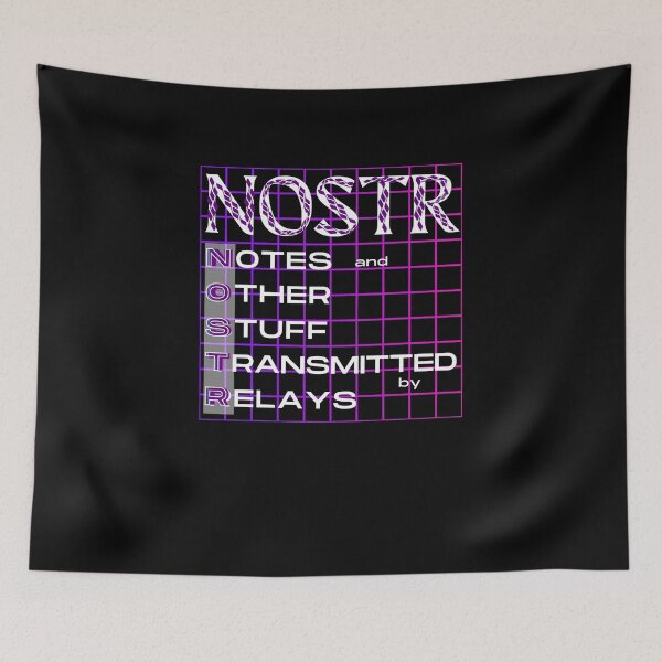 Item preview, NOSTR Notes and Other Stuff Transmitted by Relays designed and sold by Brasilia.