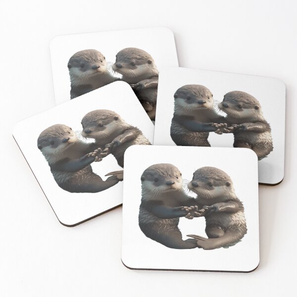 Item preview, Significant Otters - Otters Holding Hands designed and sold by DOPANDA ..