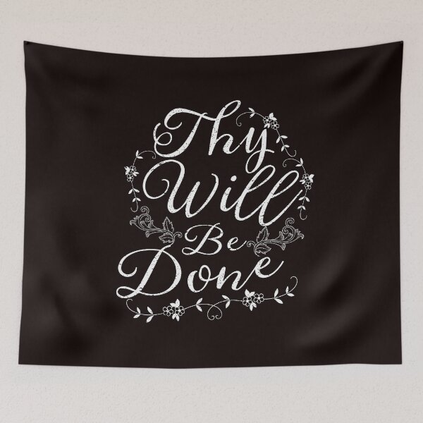 Item preview, Thy Will Be Done, Bible Verse tShirt, Religious Faith Inspired Tee With Scripture designed and sold by crossesforever.