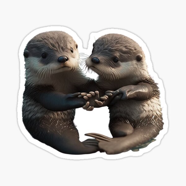 Artikel-Vorschau von Bedeutende Otter - Händchen haltende Otter, designt und verkauft von DOPANDA ..