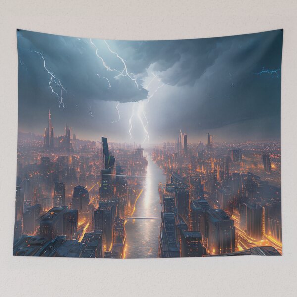 Item preview, Sky High Dreams: A Floating City in the Clouds designed and sold by D3monic.