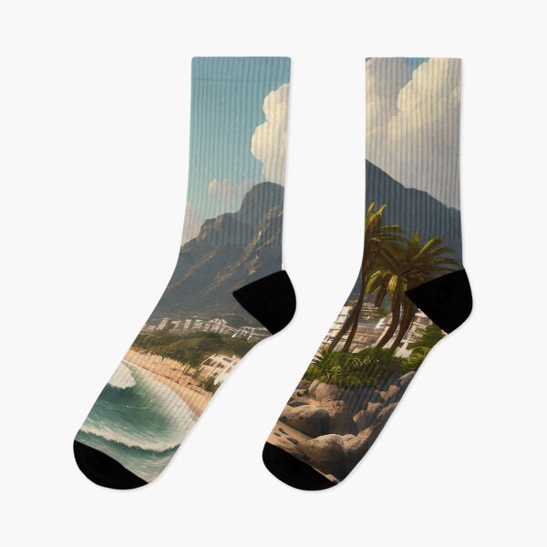 Item preview, Soak in the Sun and Scenery of the Coastal Mountain and Beach View designed and sold by D3monic.