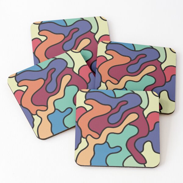 Aperçu de l'œuvre Motif design, abstrait et coloré créée et vendue par Stan0nyme.